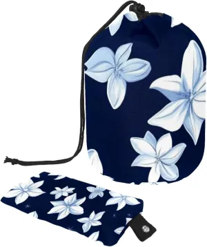 2 Pcs Cosmetic Bag bucket Travel Makeup Bags Large Capacity Soft Waterproof Portable Drawstring Cosmetic Bag, Aesthetic White Starry Flowers 23