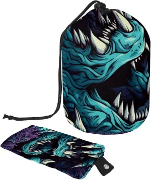 2 Pcs Cosmetic Bag bucket Travel Makeup Bags Large Capacity Soft Waterproof Portable Drawstring Cosmetic Bag, Pop Art Cool Monster Claw