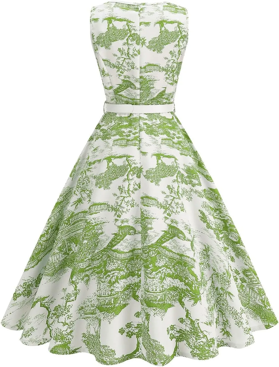 2025 Womens Summer Floral Print Dress Sleeveless Casual Flowy Sundress A Line Ruffle Wedding Guest Outfit Casual Spring Dress