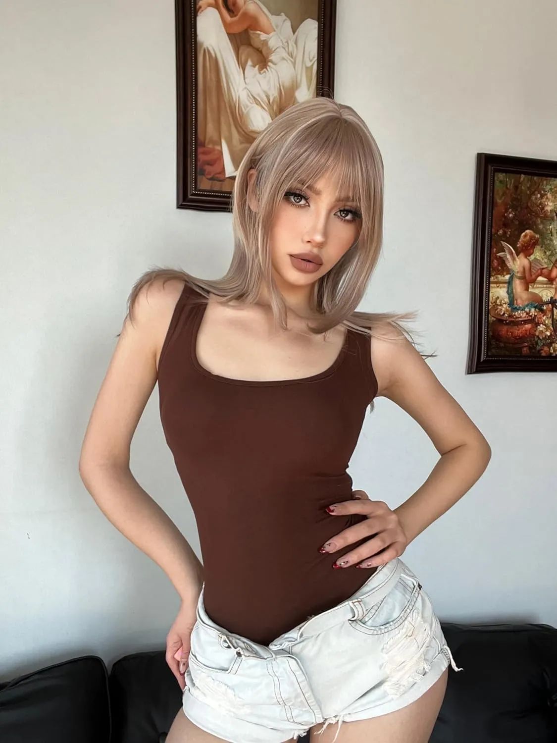 5 Piece Women's Bodysuits Sexy Ribbed Sleeveless Square Neck Sleeveless Tank Tops Bodysuits