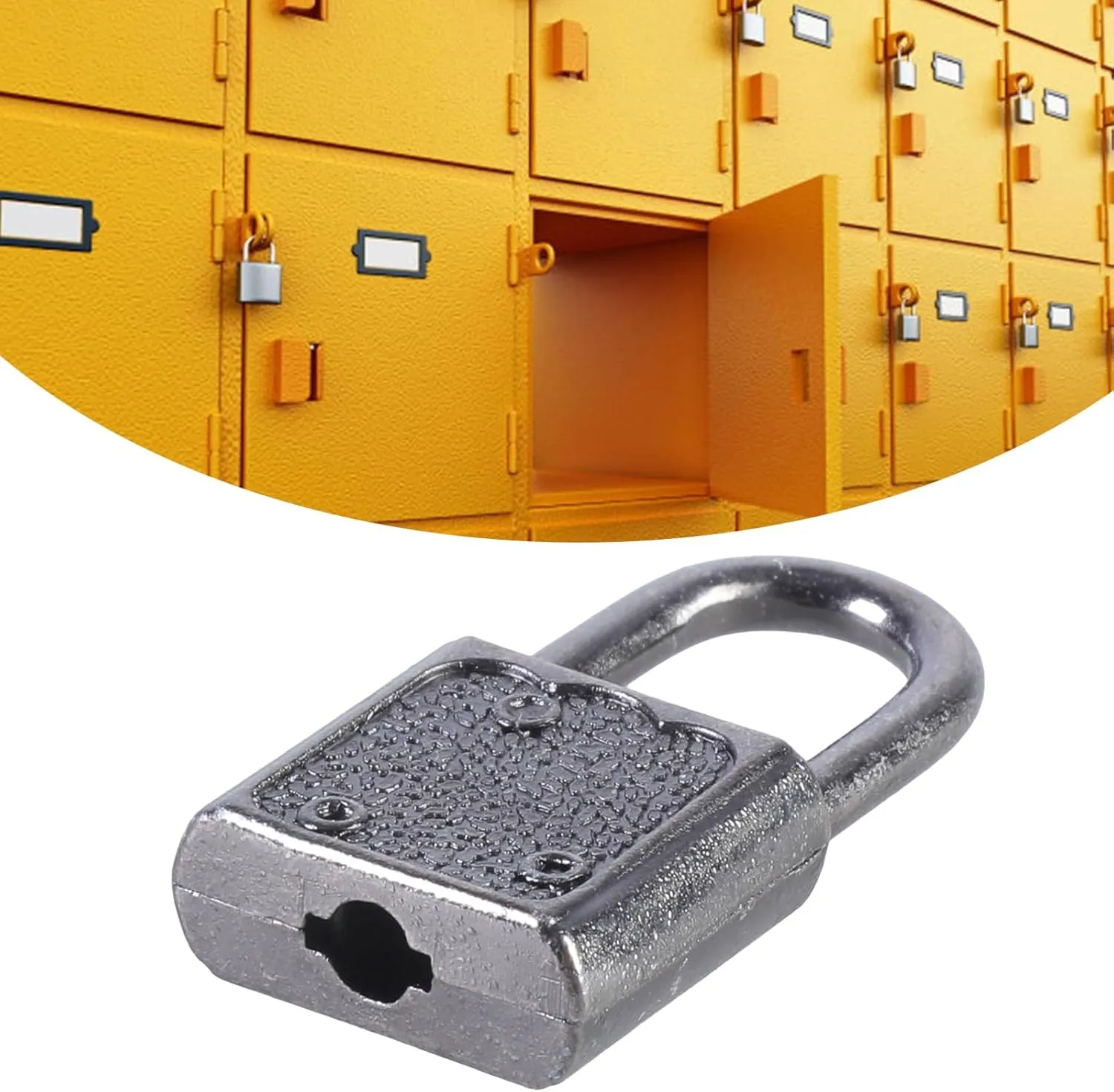 5Pcs Portable Suitcases Locker Securing Lock Diaries Padlocks Key Lock Zincs Alloy Locker Padlock with Key Easy to Use