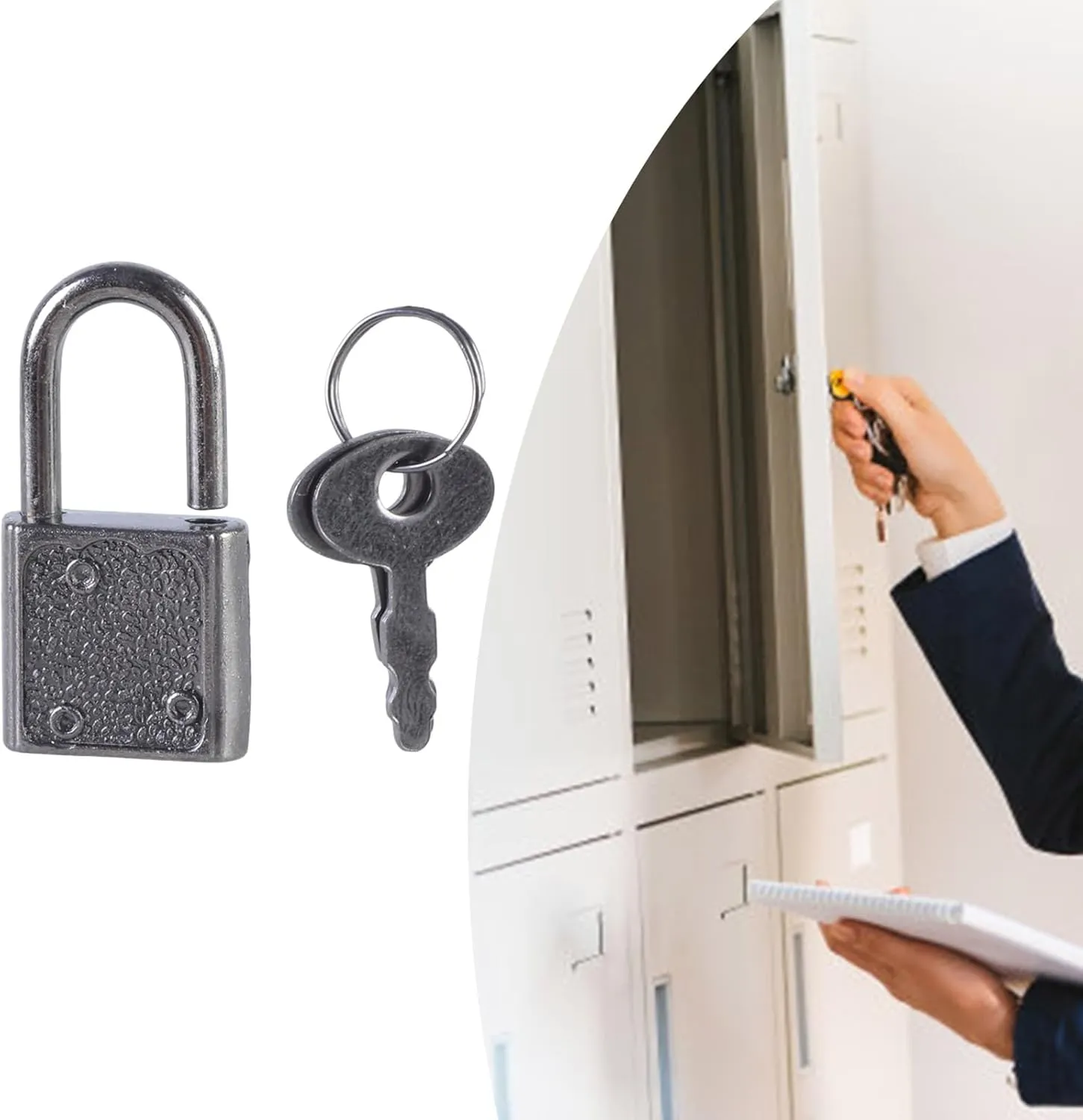 5Pcs Portable Suitcases Locker Securing Lock Diaries Padlocks Key Lock Zincs Alloy Locker Padlock with Key Easy to Use
