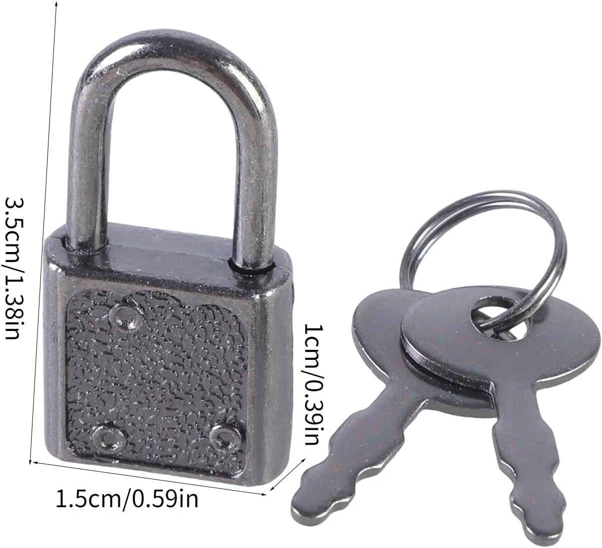 5Pcs Portable Suitcases Locker Securing Lock Diaries Padlocks Key Lock Zincs Alloy Locker Padlock with Key Easy to Use