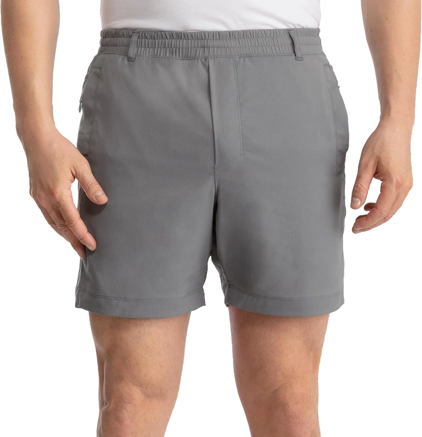 birddogs Mens Khaki Shorts  Casual, Slim Fit, Stretch Shorts with Built-in Liner for Comfort  Regular Length, 7 Inseam