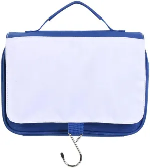 Blank Customizable Hanging Toiletry Bag for Travel, Portable Makeup Cosmetic Organizer Bag Printable with Handle
