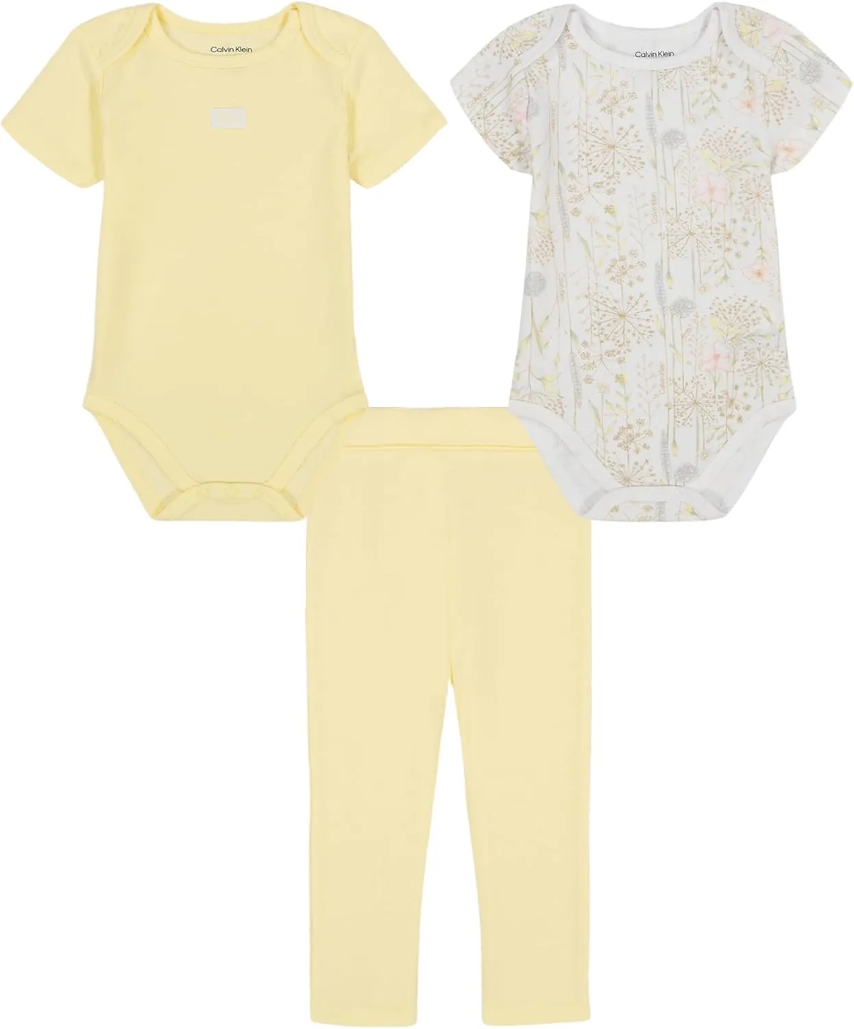 Calvin Klein baby-girls 2 Bodysuits and Pant Set