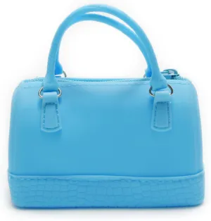 Cosmetic Organizer Bag,Key Coin Tray Change Wallet,Waterproof Silicone Coin Purse Bag Pouch Case with Zipper Pocket (Blue)