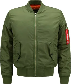 Cresay Men's Sportswear Bomber Jackets Blouson Coats Thick Outwear