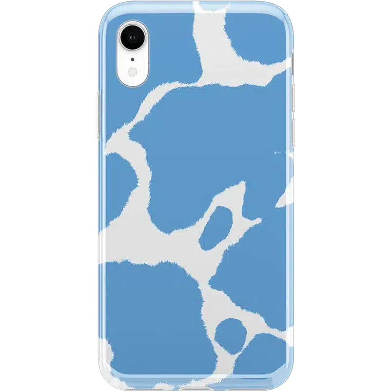 Current MOOd | Light Blue Cow Print Case