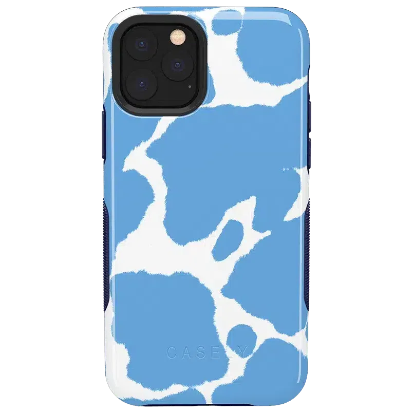 Current MOOd | Light Blue Cow Print Case