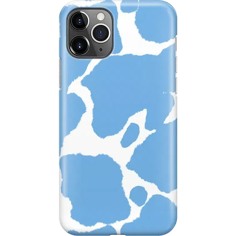 Current MOOd | Light Blue Cow Print Case