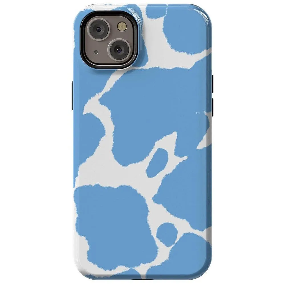Current MOOd | Light Blue Cow Print Case
