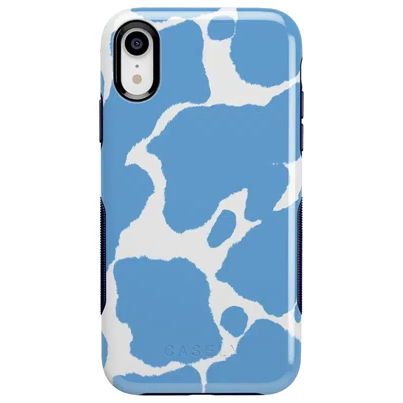 Current MOOd | Light Blue Cow Print Case