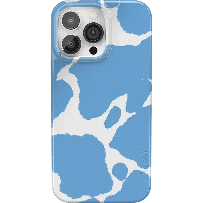 Current MOOd | Light Blue Cow Print Case