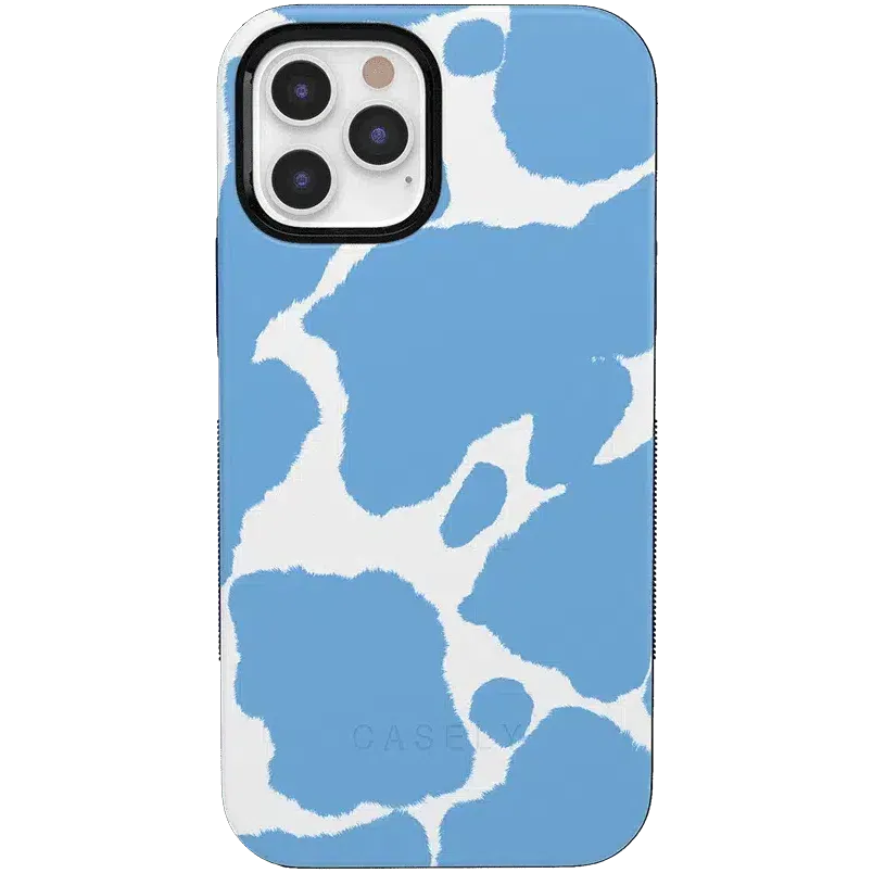 Current MOOd | Light Blue Cow Print Case
