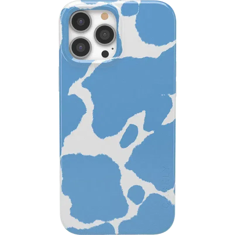 Current MOOd | Light Blue Cow Print Case