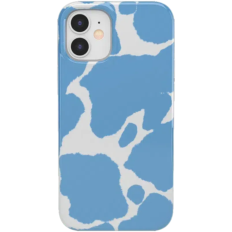 Current MOOd | Light Blue Cow Print Case