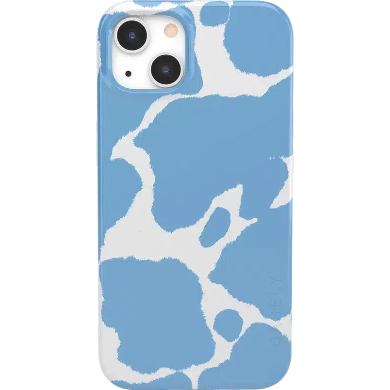 Current MOOd | Light Blue Cow Print Case