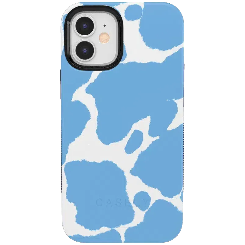 Current MOOd | Light Blue Cow Print Case