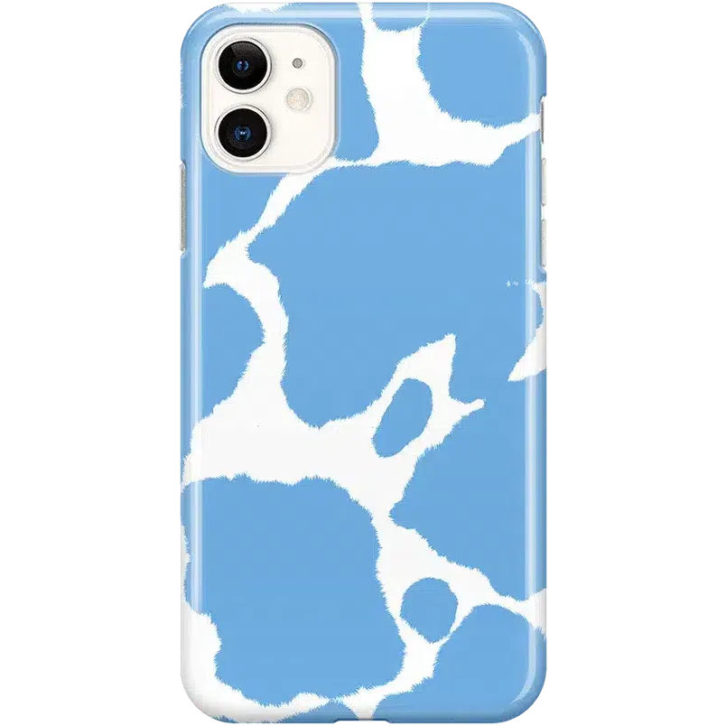 Current MOOd | Light Blue Cow Print Case