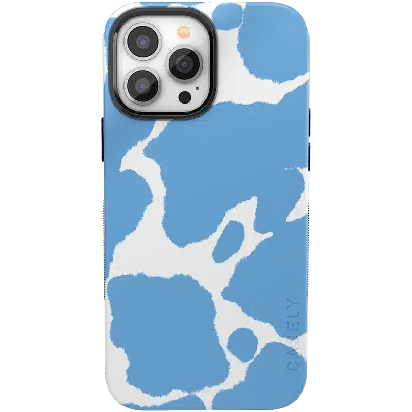 Current MOOd | Light Blue Cow Print Case
