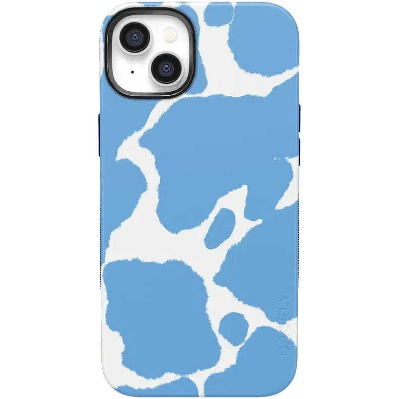 Current MOOd | Light Blue Cow Print Case