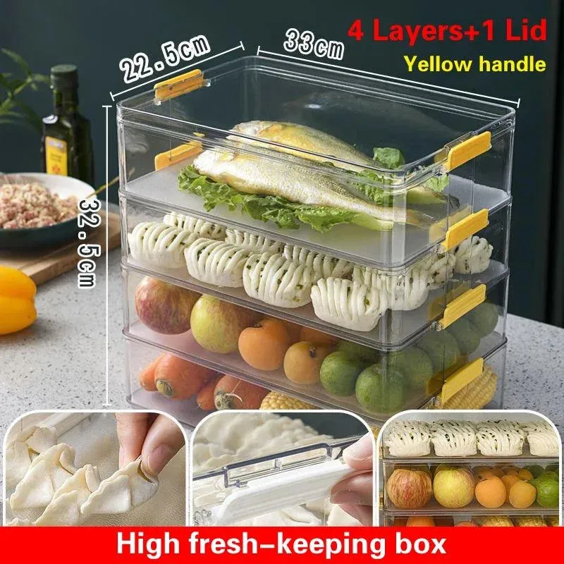 Effortless Food Freshness: Versatile Freezer-Safe Storage for Bread, Dumplings, and Vegetables