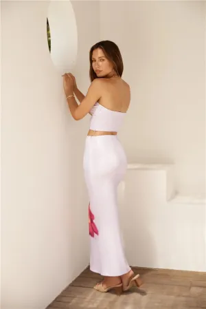 FEORJGP Women Summer 2Pcs Skirt Set Tracksuit Floral Print Tank Top with Bodycon Long Skirt 2 Piece Skirt Sets 90s Streetwear
