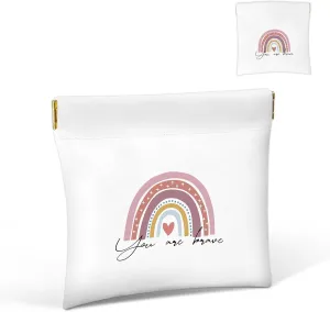 Funny Cosmetic Bag with Mirror Small Makeup Bag for Purse, Portable Cosmetic Pouch Travel Toiletry Bag Organizer, Friendship Gifts for Women, Birthday Gifts for Best Friends Women Sister Her, 11