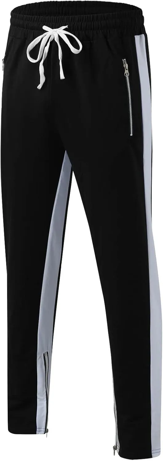 GIERIDUC Men's Cargo Pants Casual Long Pants Halloween Leggings Plus Size Mens Drawstring Cargo Pants Red and Black Tracksuit