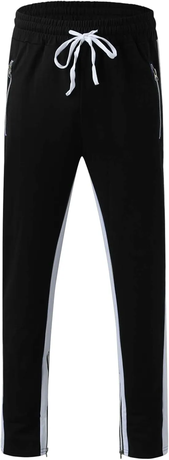 GIERIDUC Men's Cargo Pants Casual Long Pants Halloween Leggings Plus Size Mens Drawstring Cargo Pants Red and Black Tracksuit