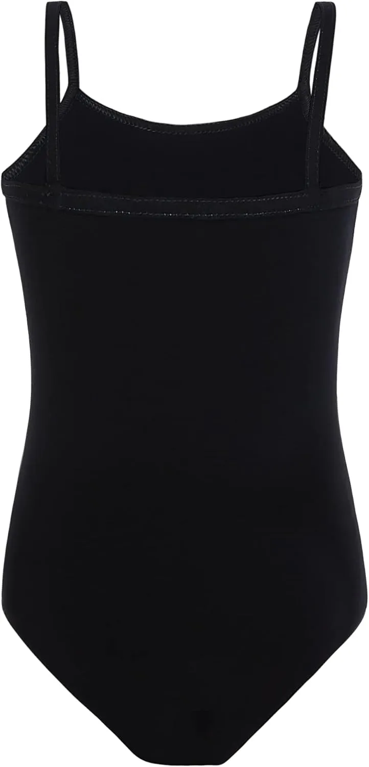 Girls Dance Camisole Leotard Pink Black Undergarment Ballet Bodysuits Dancewear for 2-10 Years Old Kids