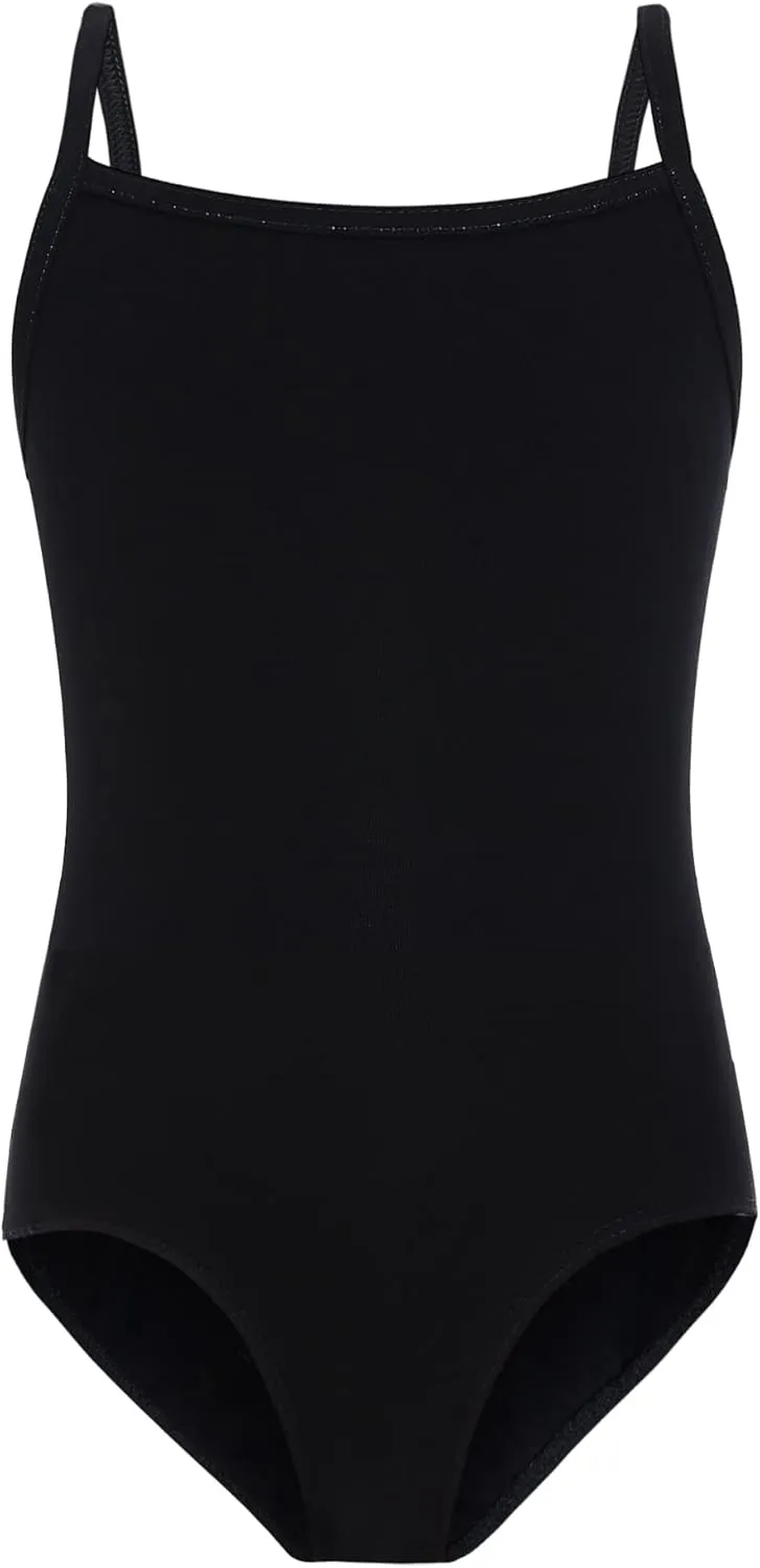 Girls Dance Camisole Leotard Pink Black Undergarment Ballet Bodysuits Dancewear for 2-10 Years Old Kids