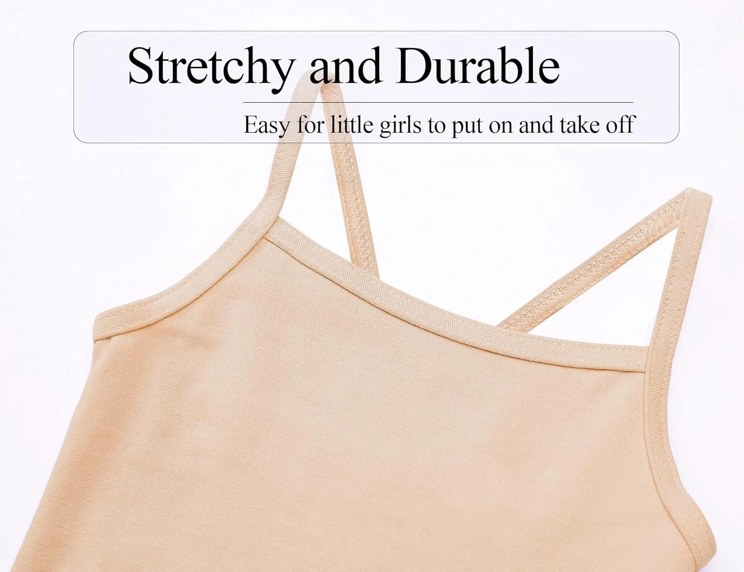 Girls Dance Camisole Leotard Pink Black Undergarment Ballet Bodysuits Dancewear for 2-10 Years Old Kids