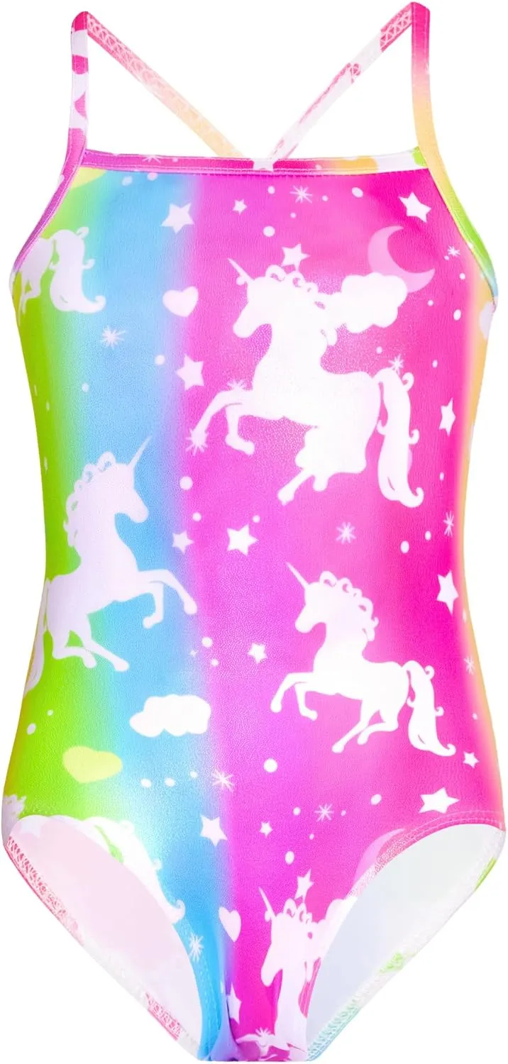 Girls Dance Camisole Leotard Pink Black Undergarment Ballet Bodysuits Dancewear for 2-10 Years Old Kids
