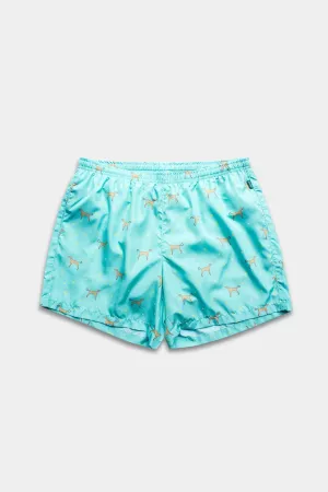 Green Tinta the Runner Swim Trunks