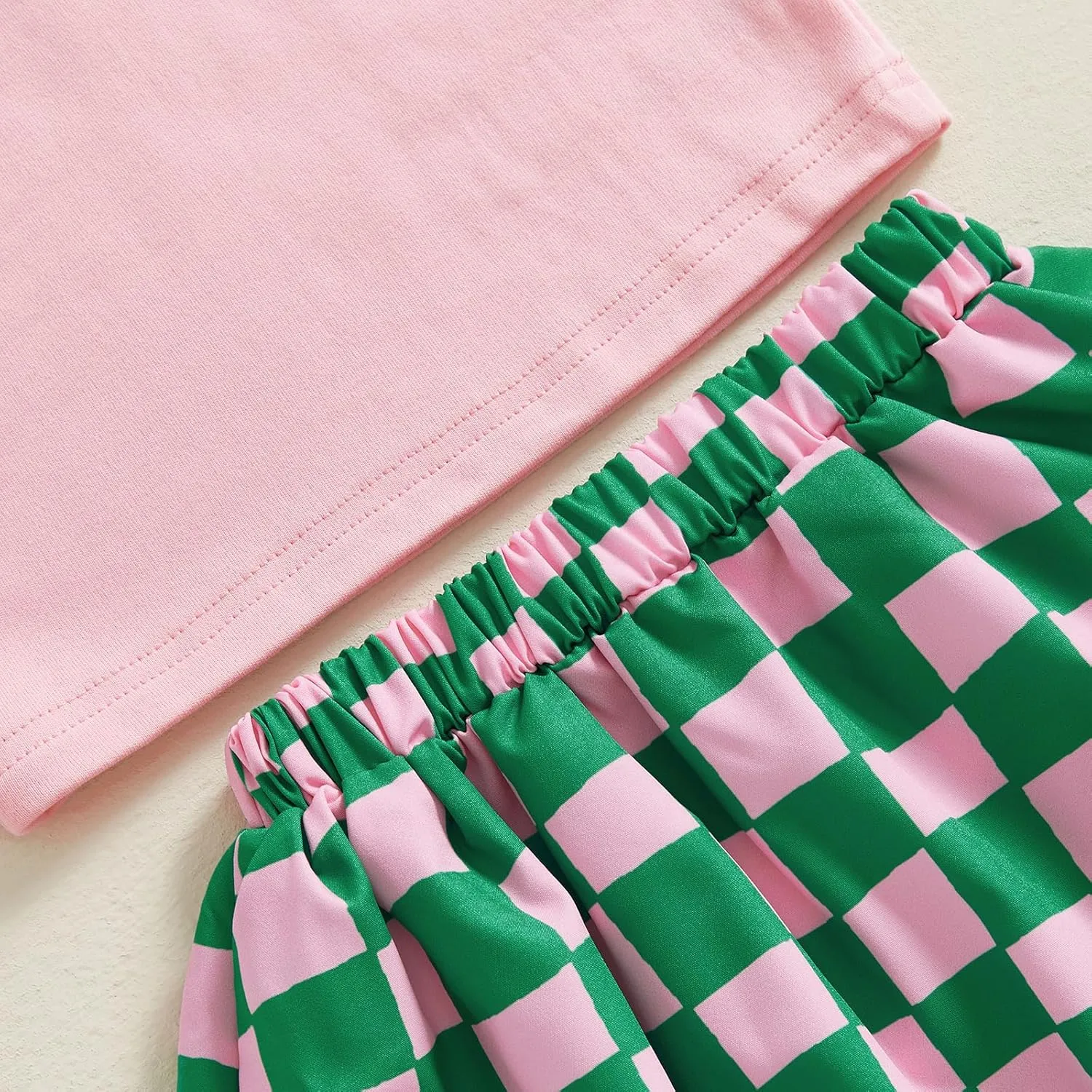 Gueuusu Toddler Girl Golf Outfit Short Sleeve Collared T Shirt Top Elastic Waist Mini Skirt 2Pcs Summer Clothes