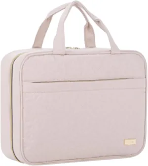 Hanging Toiletry Bag Makeup Travel Bag Large Cosmetic Organizer Bag Hanging Cosmetcis Bag Girl Gift Salon Woman Business Trip, Pink, 30cmx11cmx22cm