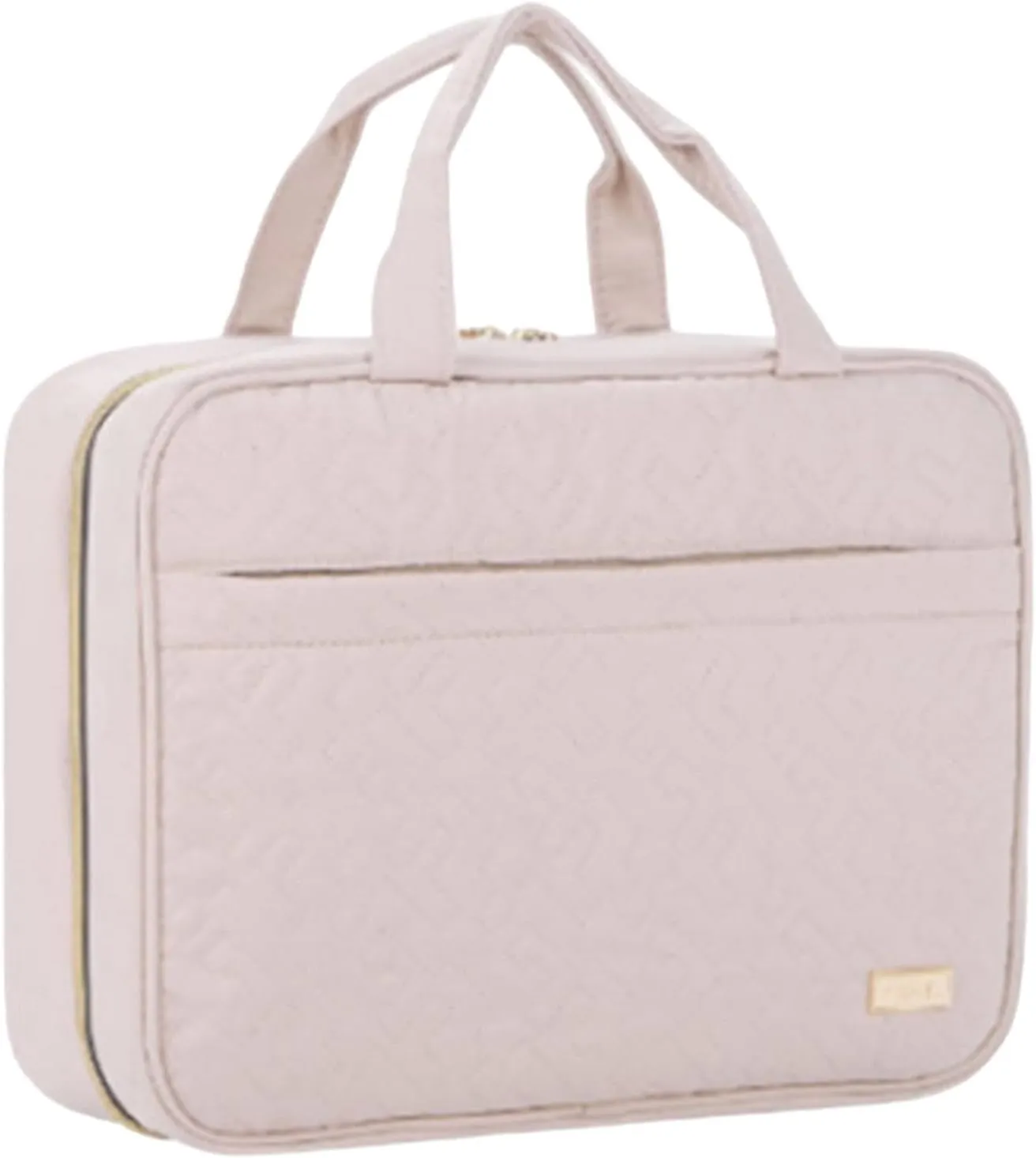 Hanging Toiletry Makeup Bag Hanging Cosmetcis Bag Compartment Lightweight Cosmetic Organizer Bag Makeup Travel Bag for Gift, Pink, 30cmx11cmx22cm