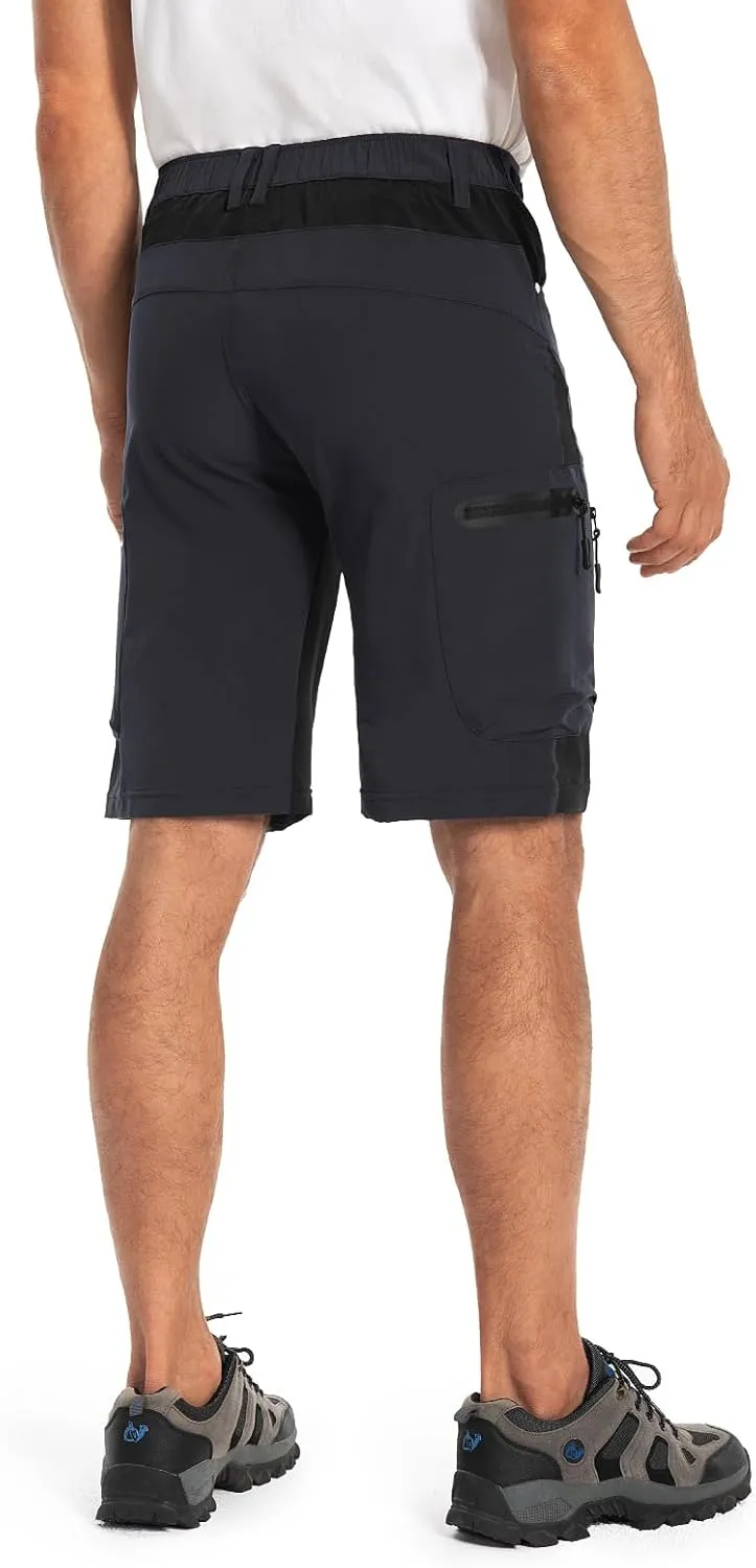 Hiauspor Mens Hiking Cargo Shorts Lightweight Water-Resistant Quick Dry Stretch for Casual Golf Fishing Tactical Bike Outdoor