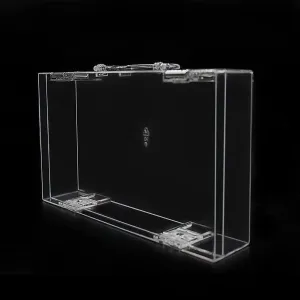High Transparency Visible Plastic Box Clear Storage Case with Lid Use for Organizing Jewelry, Tools, Office supplies, Pet supplies, DIY materials,Use as handbags