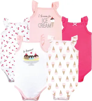 Hudson Baby Unisex Baby Cotton Sleeveless Bodysuits
