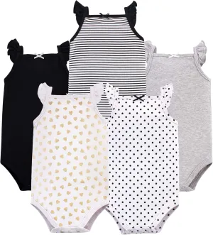Hudson Baby Unisex Baby Cotton Sleeveless Bodysuits