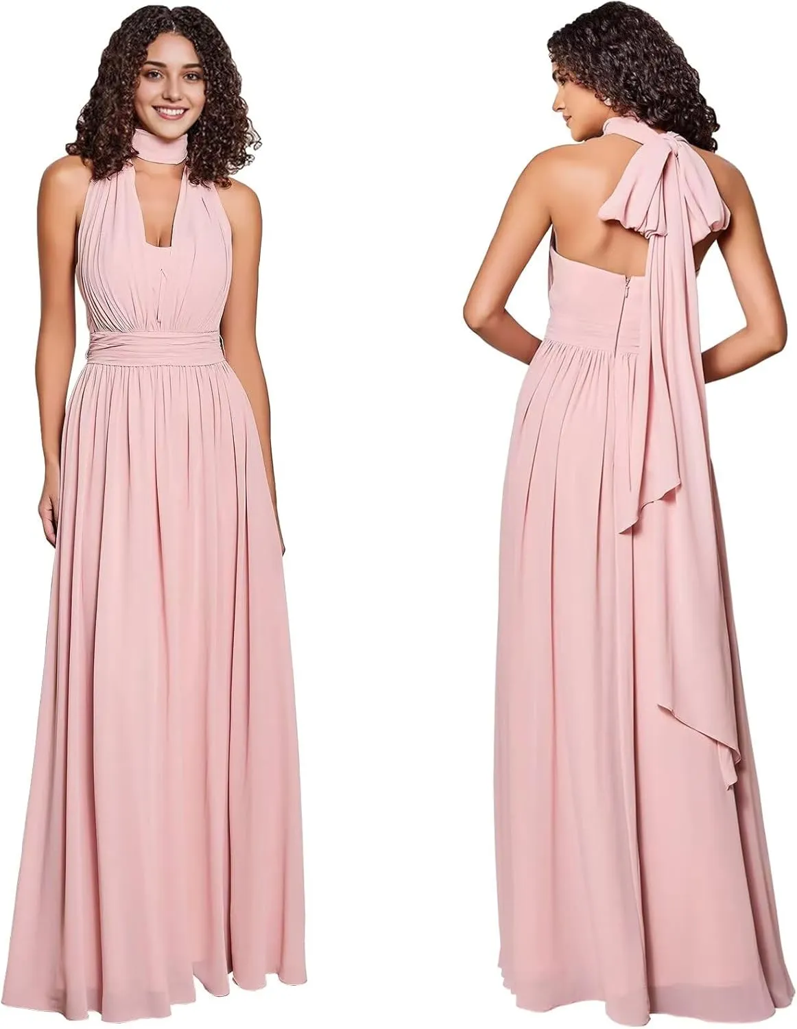 Infinity Dresses for Bridesmaids Convertible Multiway Wedding Guest Dress Chiffon Twist Wrap Dress