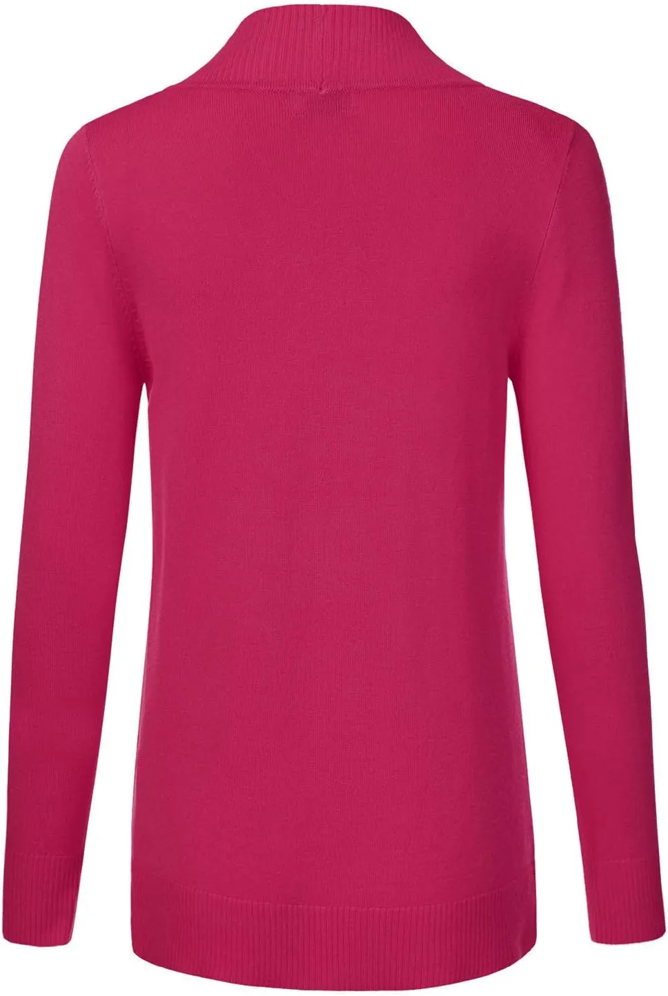 JJ Perfection Casual Open Front Knit Cardigan Long Sleeve with Side Pockets Basic Sweater Jackets for Womens with Plus Size