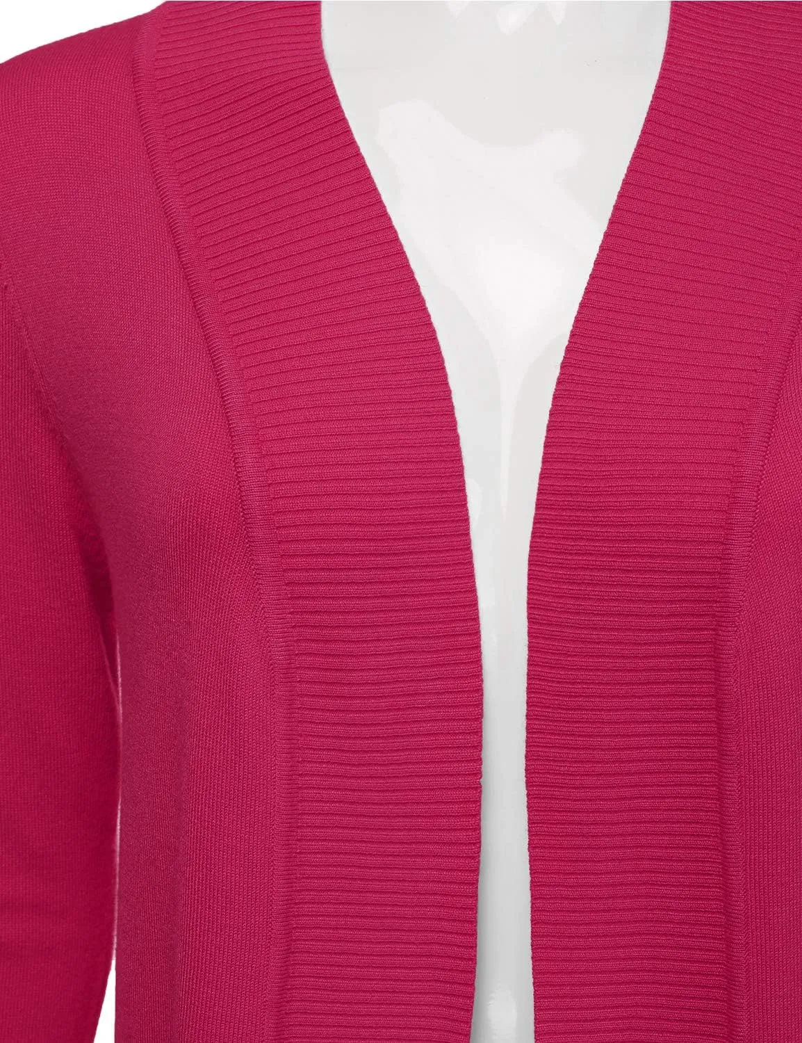 JJ Perfection Casual Open Front Knit Cardigan Long Sleeve with Side Pockets Basic Sweater Jackets for Womens with Plus Size