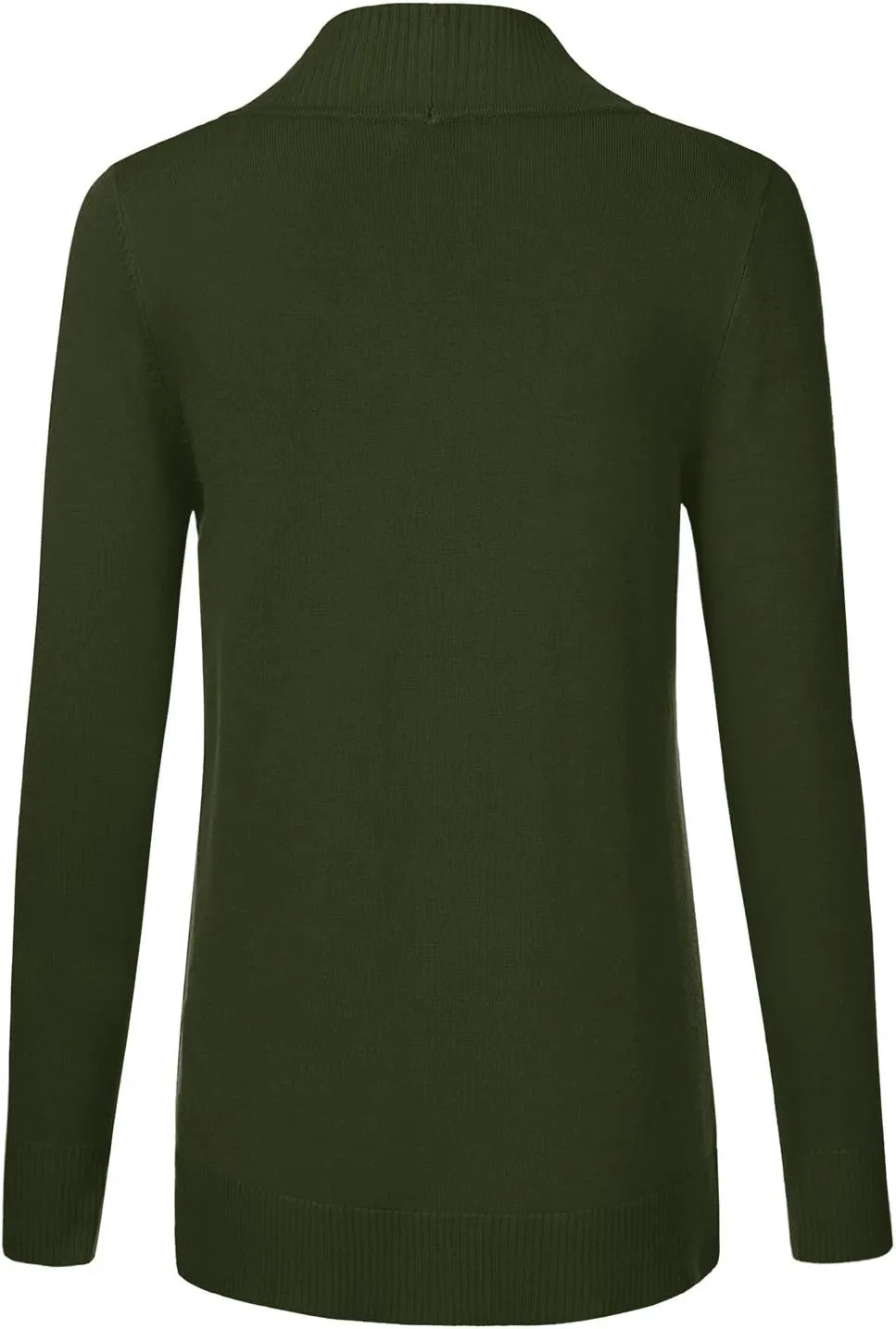 JJ Perfection Casual Open Front Knit Cardigan Long Sleeve with Side Pockets Basic Sweater Jackets for Womens with Plus Size