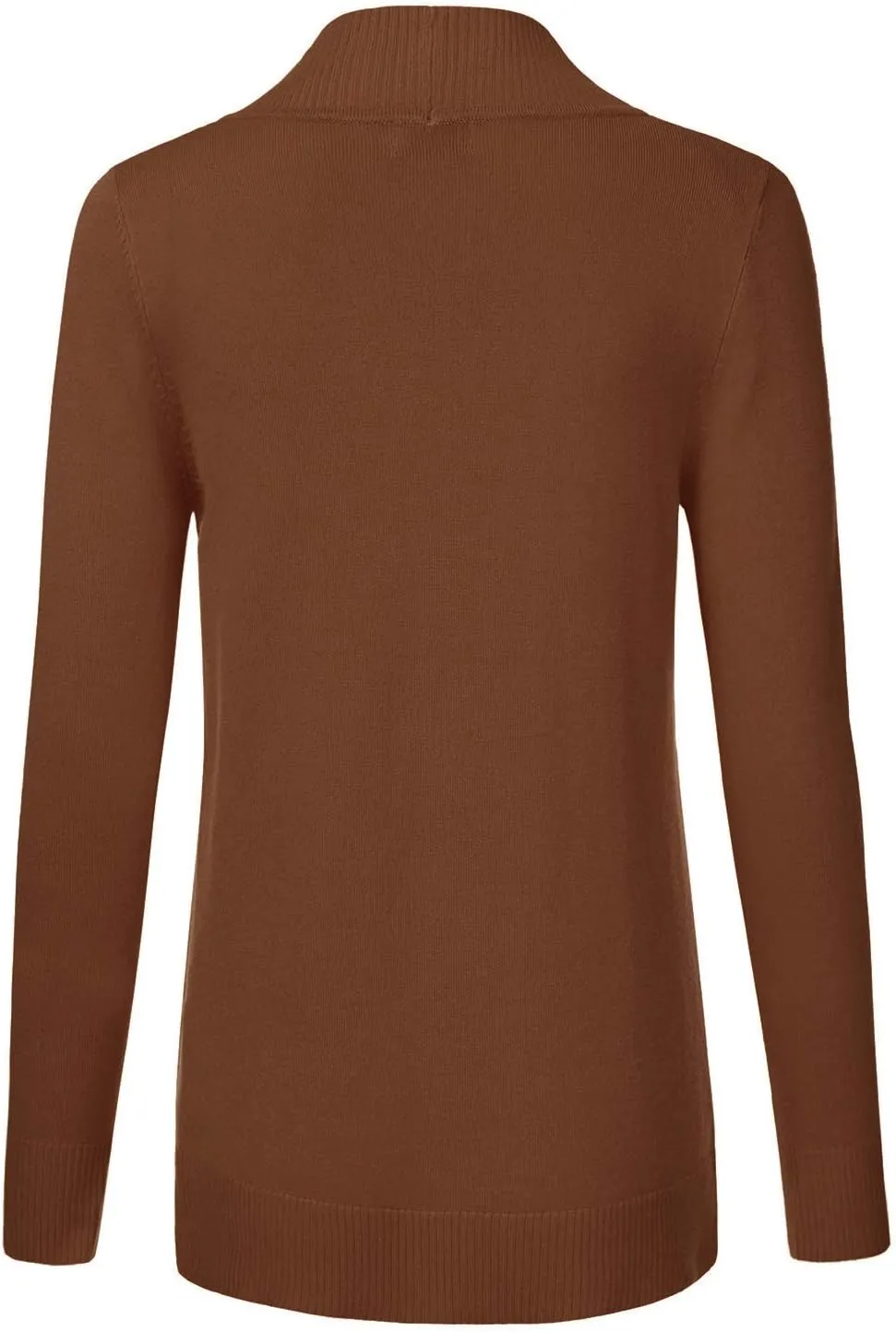 JJ Perfection Casual Open Front Knit Cardigan Long Sleeve with Side Pockets Basic Sweater Jackets for Womens with Plus Size