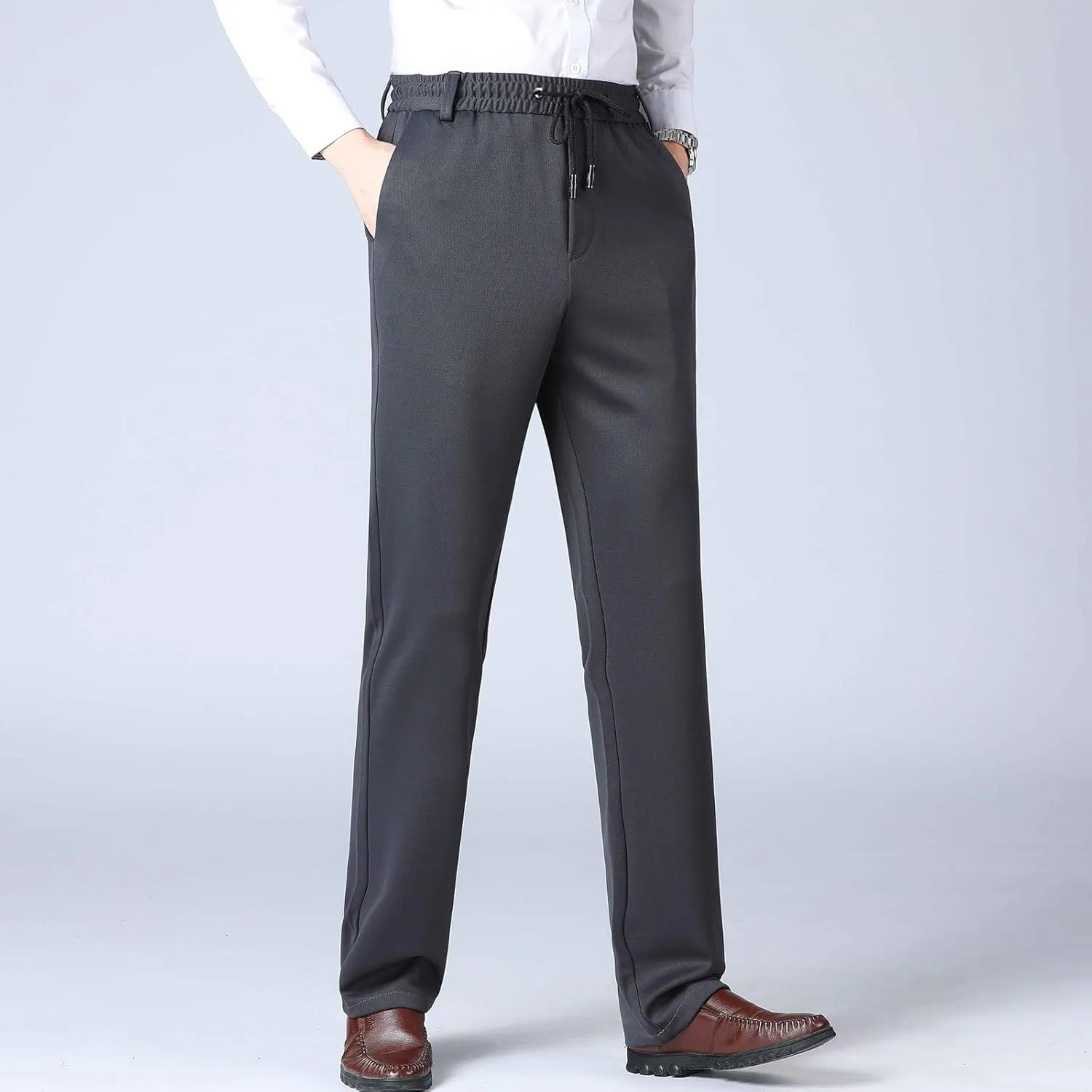 Joggers for Men Slim Fit Lightweight Casual Work Pants Elastic Waist Drawstring Plus Size Sweatpants Jogging Hiking Pants