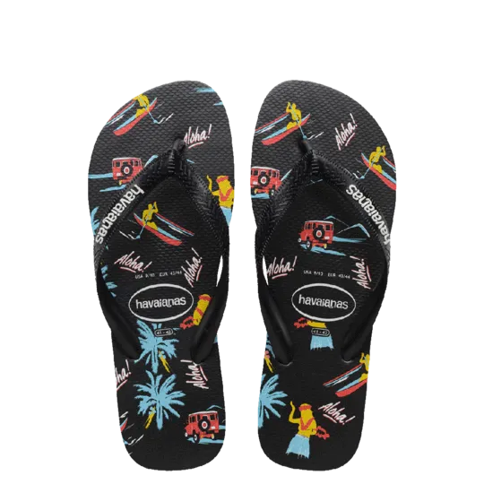 Kids Top Print Luwow Thongs